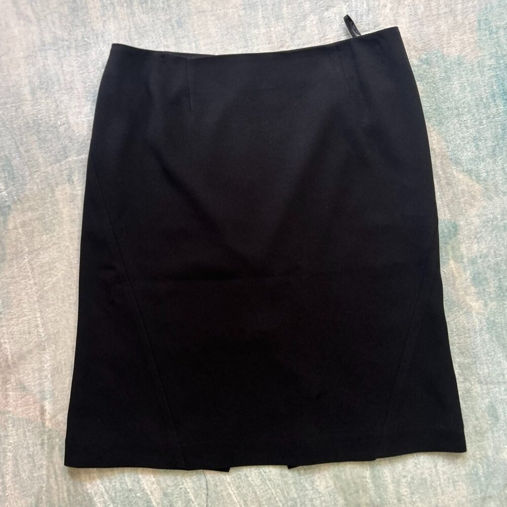 Alfani Black Business Casual Skirt | Knee-Length A-Line | Size 10